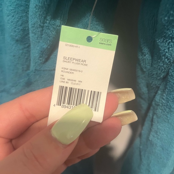 Luxurious Teal Women's Robe Small - Picture 5 of 7